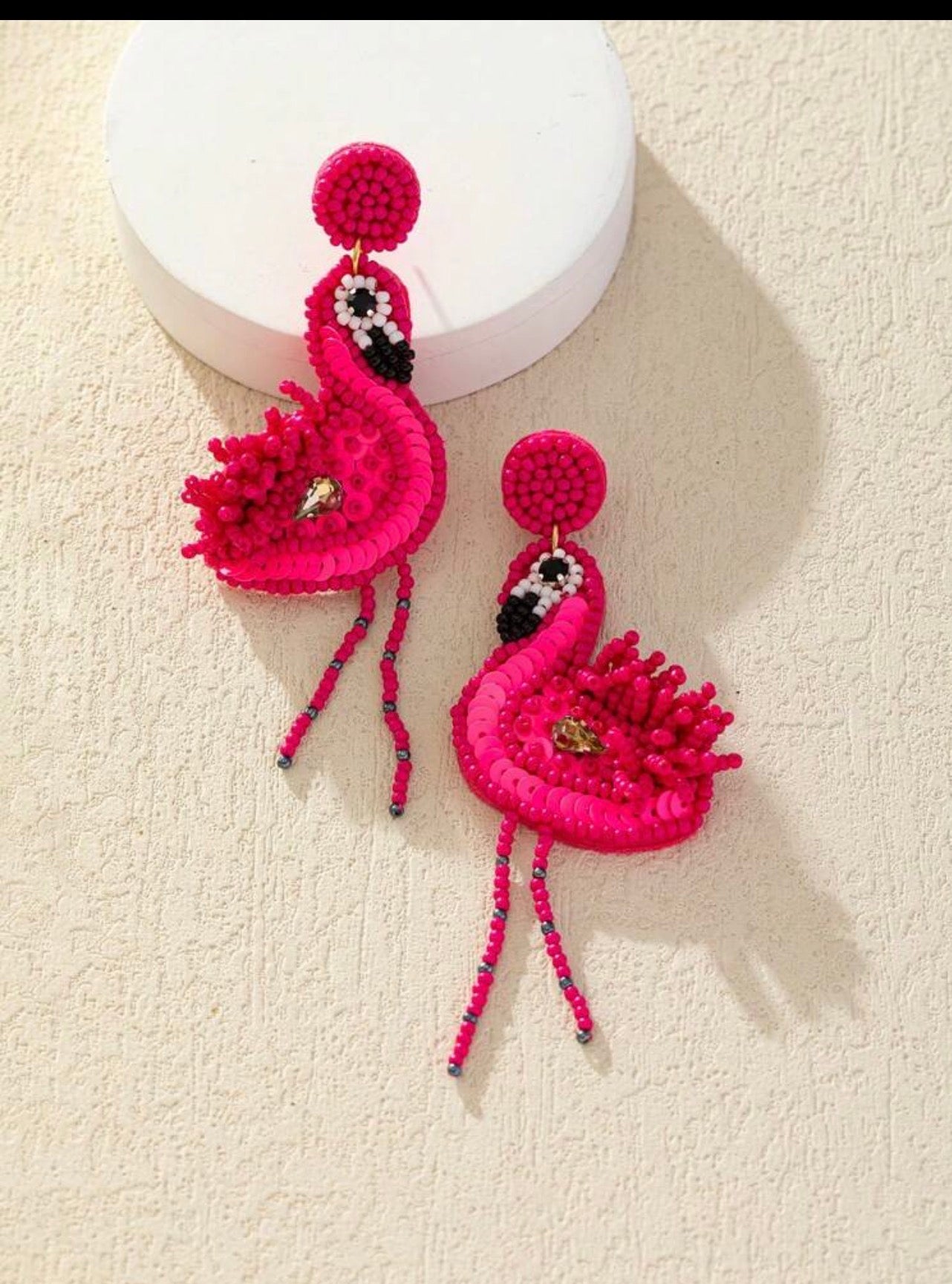 Flamingo earrings