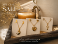 Moon Necklace and earrings